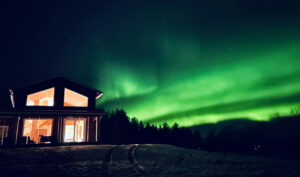 Un lugar ideal para observar la aurora boreal.