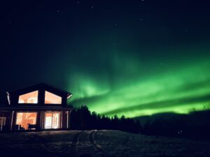 Villa Lehtoniemi aurora borealis